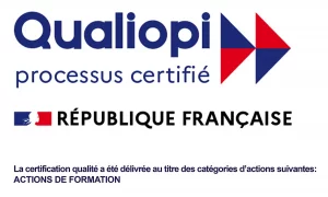 Logo Qualiopi certificat de qualite pour les actions de formation